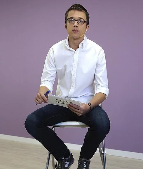 Errejón, durante la presentación de la campaña.