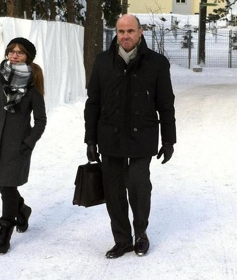 Guindos, en Davos. 