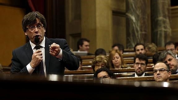 El presidente de la Generalitat, Carles Puigdemont.