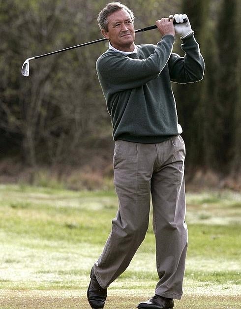 Piñero, durante un partido de un torneo senior. 