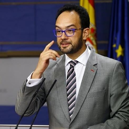 El portavoz del PSOE en el Congreso, Antonio Hernando. 