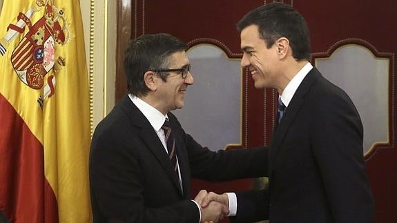 Patxi López y Pedro Sánchez.