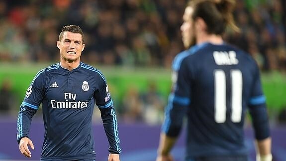Bale y Ronaldo durante un partido. 