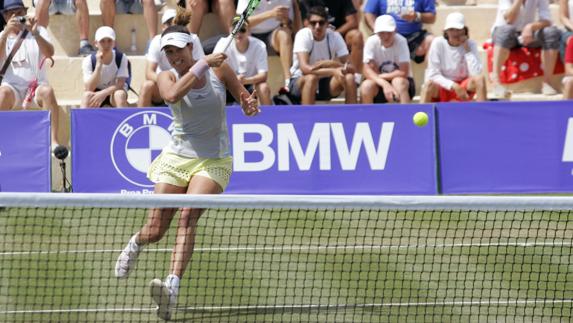 Muguruza, durante un partido. 