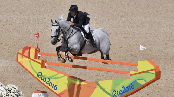 Sergio Álvarez Moya, durante la competición. 