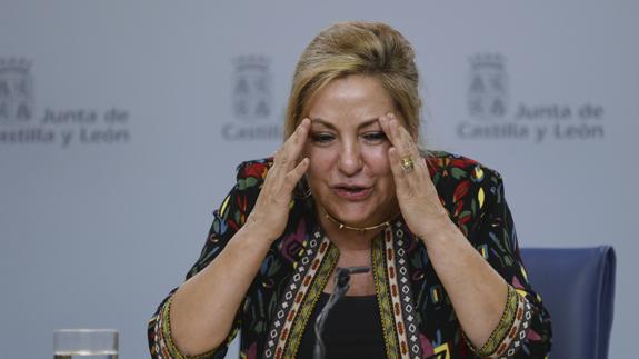 La vicepresidenta y portavoz de la Junta de Castilla y León, Rosa Valdeón.