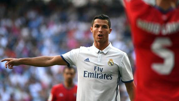 Cristiano Ronaldo, durante un partido. 