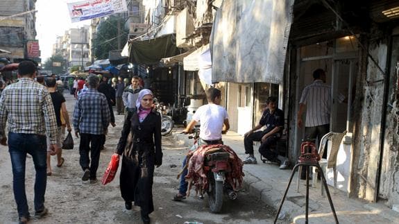 Una calle de Alepo, Siria. 