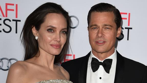 Angelina Jolie y Brad Pitt. 