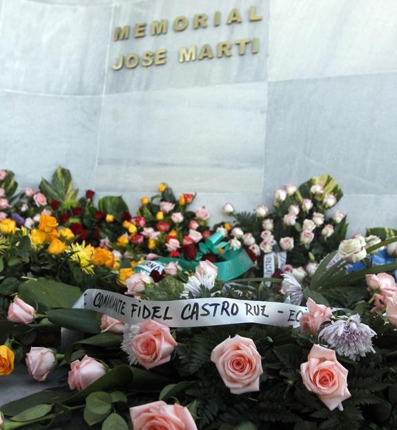 Tributo a Fidel Castro en la Plaza de la Revolución, en La Habana.