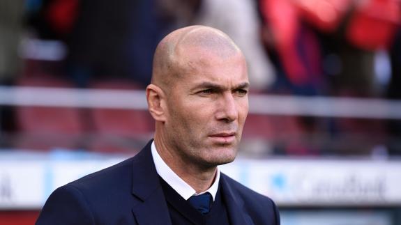 Zidane, en el Camp Nou. 