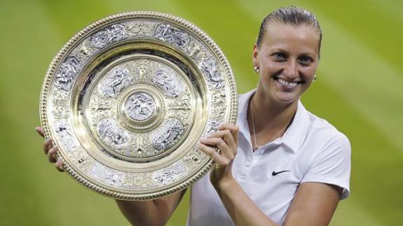 Petra Kvitova, campeona en Wimbledon 2014. 