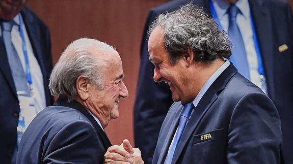 Blatter y Platini, en un acto de la FIFA. 