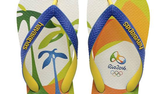 Las sandalias Havaianas de Río 2016. 