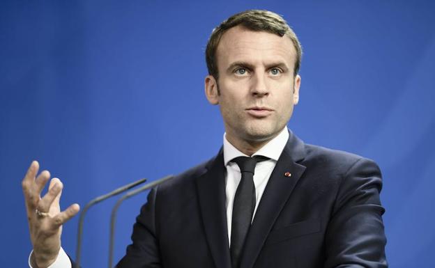 El presidente francés Emmanuel Macron. 