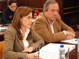 La vicepresidenta Dolores Pallero y el secretario de Cooperación, Juan Rodríguez Tabares. / BRÍGIDO