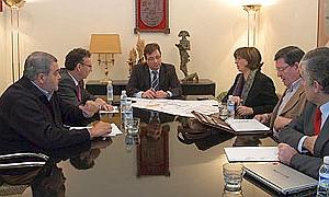 Imagen de la reunión celebrada esta mñana.|BRÍGIDO