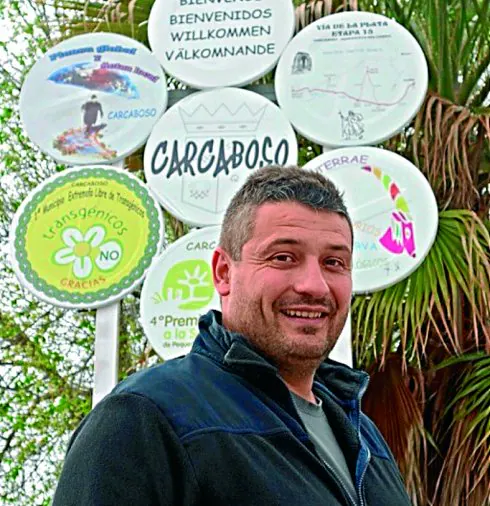 El alcalde de Carcaboso, Alberto Cañedo. 