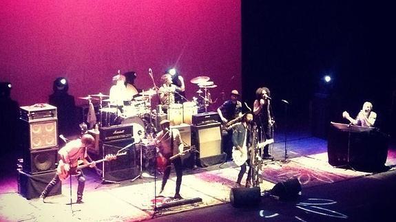 Un momento del concierto anoche en el Palacio de Congresos de Cáceres.