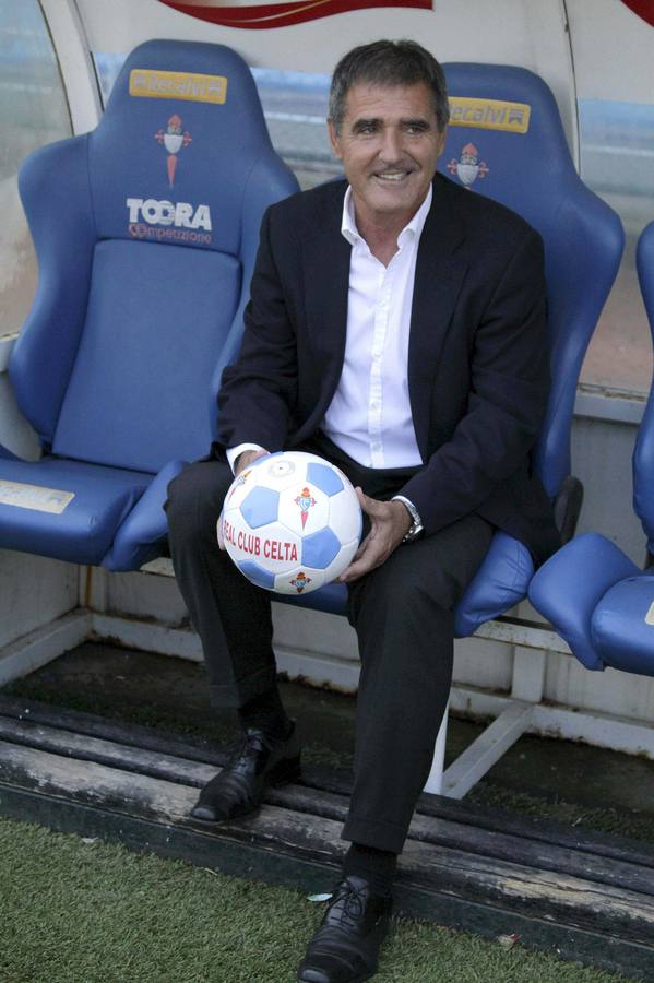 Paco Herrera, presentado como nuevo entrenador del Celta de Vigo.