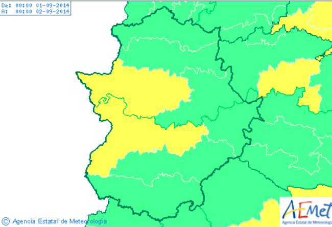 Activada hoy la alerta amarilla por altas temperaturas