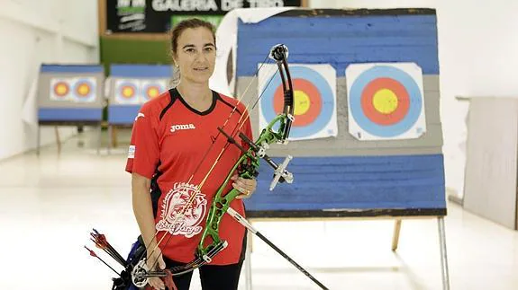 La deportista Fátima Agudo, 16 veces campeona de España de tiro con arco. 