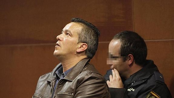 Juan Carlos Barra, en el transcurso de la primera sesión del juicio. 