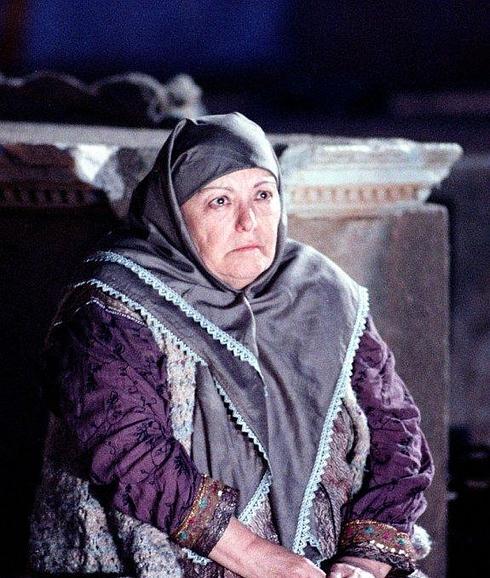 María Galiana, en el Festival de 2000 en su papel en Las Troyanas