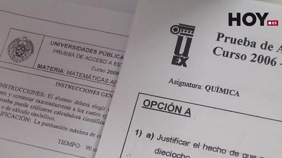 Exámenes de Selectividad de años anteriores : :