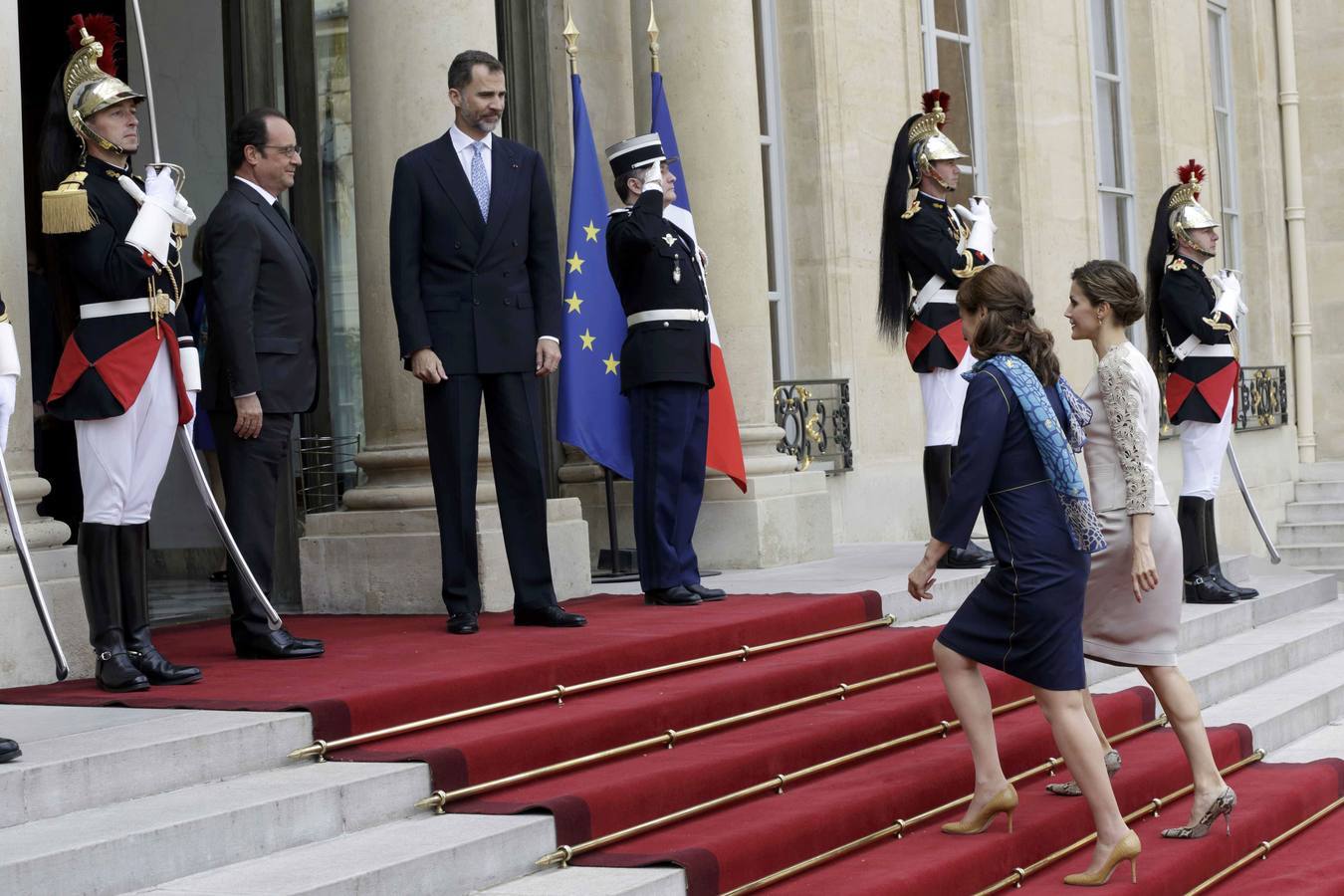 Imagen de la visita de los Reyes a Francia. 