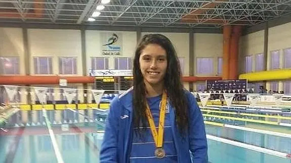 Estela González, campeona de España infantil en 100 metros braza