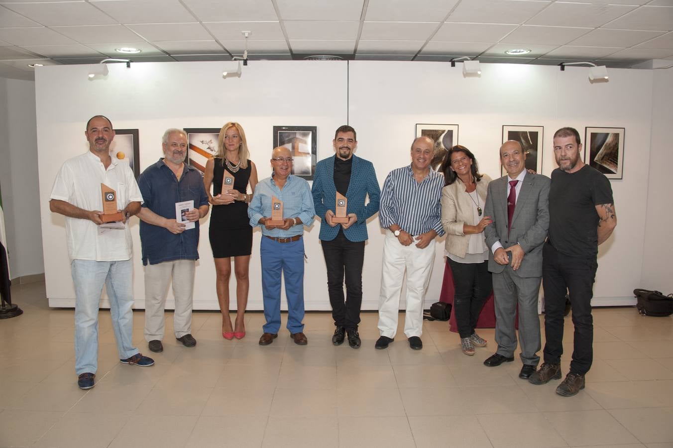 Foto de familia de los premiados 