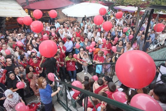 Acto de apoyo a la candidatura de Cáceres 2016, uno de los últimos que se hizo. :: hoy