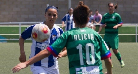 Elena Pavel, en un partido ante el Levante. / 