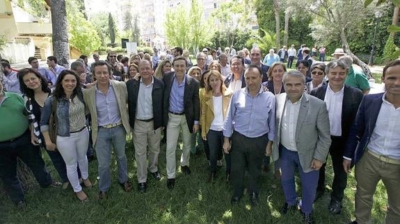 Imagen de los populares extremeños hoy en Cáceres