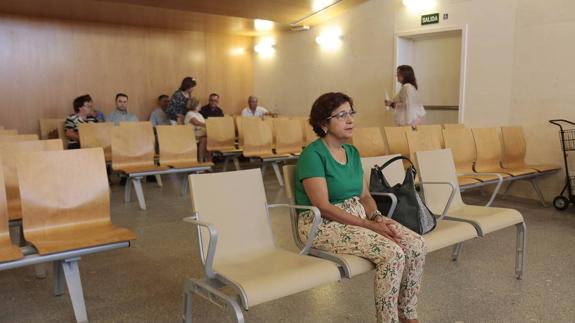 Cristina Vicente, en el juicio celebrado ayer en Plasencia.