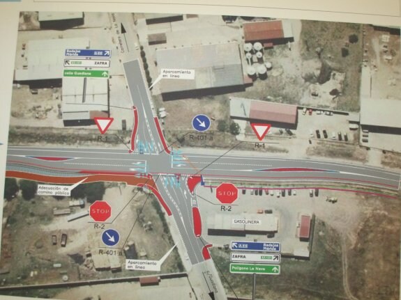 Plano del proyecto de semaforización. :: L. p.