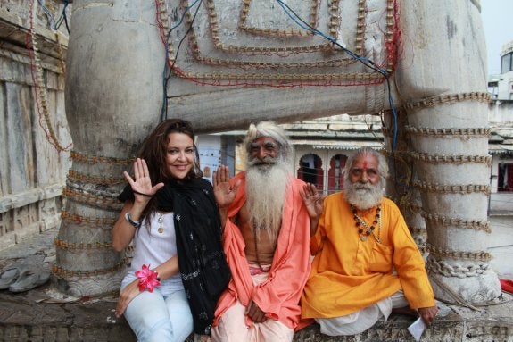 Beatriz Tello, en India. :: hoy