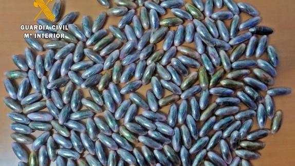 Hachís intervenido por la Guardia Civil