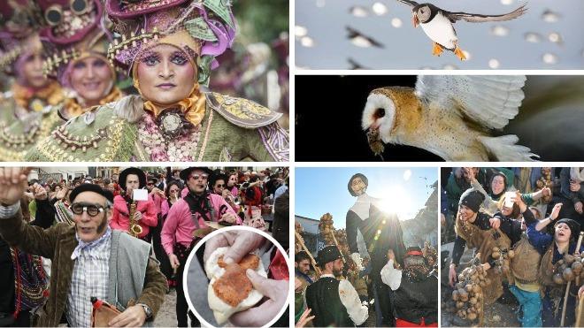 Máscaras, aves y patatera para el puente de Carnaval