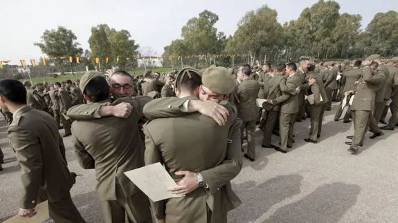 El pasado mes de febrero 622 soldados terminaron su formación en Cáceres. :: 