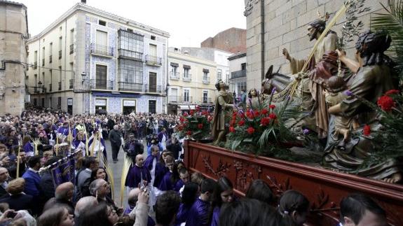 La procesión de la 'Burrina' saldrá este año de San Juan. En la imagen, un momento del desfile del año pasado.