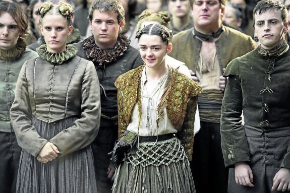 Arya, uno de los personajes de 'Juego de tronos', ha inspirado ya más dos centenares de bautismos en España. :: r. c.