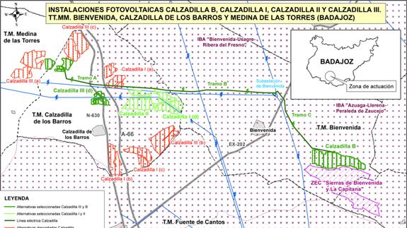 El Gobierno recorta a la mitad el gran proyecto fotovoltaico de Calzadilla-Bienvenida