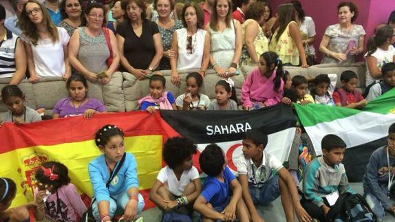 Niños saharauis en Don Benito.