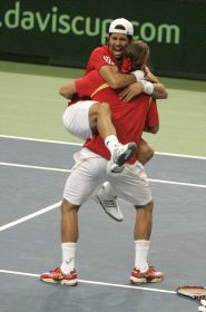 Verdasco y Feliciano. / AP