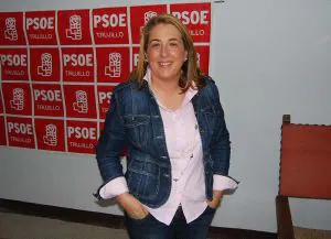 Cristina Blázquez, en la sede del PSOE./ JSP