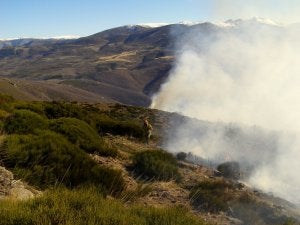 La sequía multiplica los incendios por diez