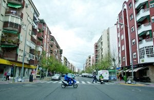 La avenida Ricardo Carapeto, en San Roque, es una de las principales arterias de la ciudad. ::                             PAKOPÍ