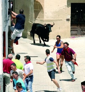 Un gran toro de Palha sembró de emoción la tarde de San Juan en las calles de Coria